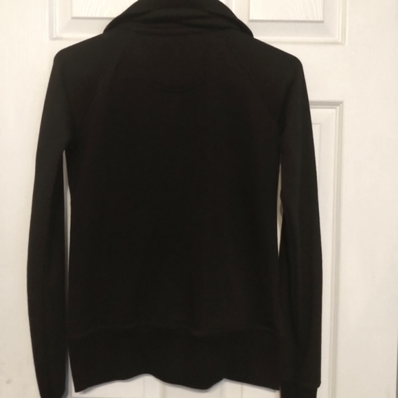 Cowl Neck Zip-Up Hoodie - Picture 2 of 5